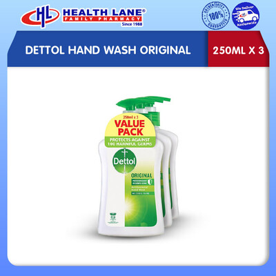 DETTOL SABUN TANGAN ORIGINAL (250MLX3)